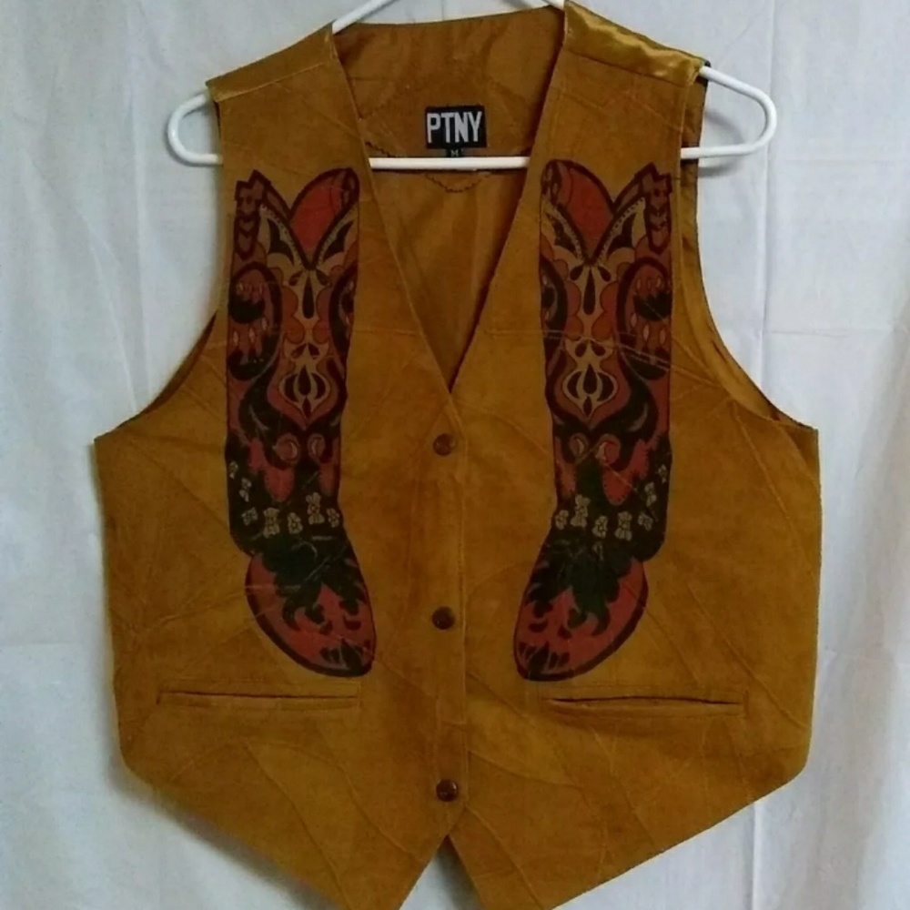 PTNY Leather Vest Medium